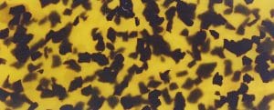 Plaque acétate écaille jaune/noir M3015